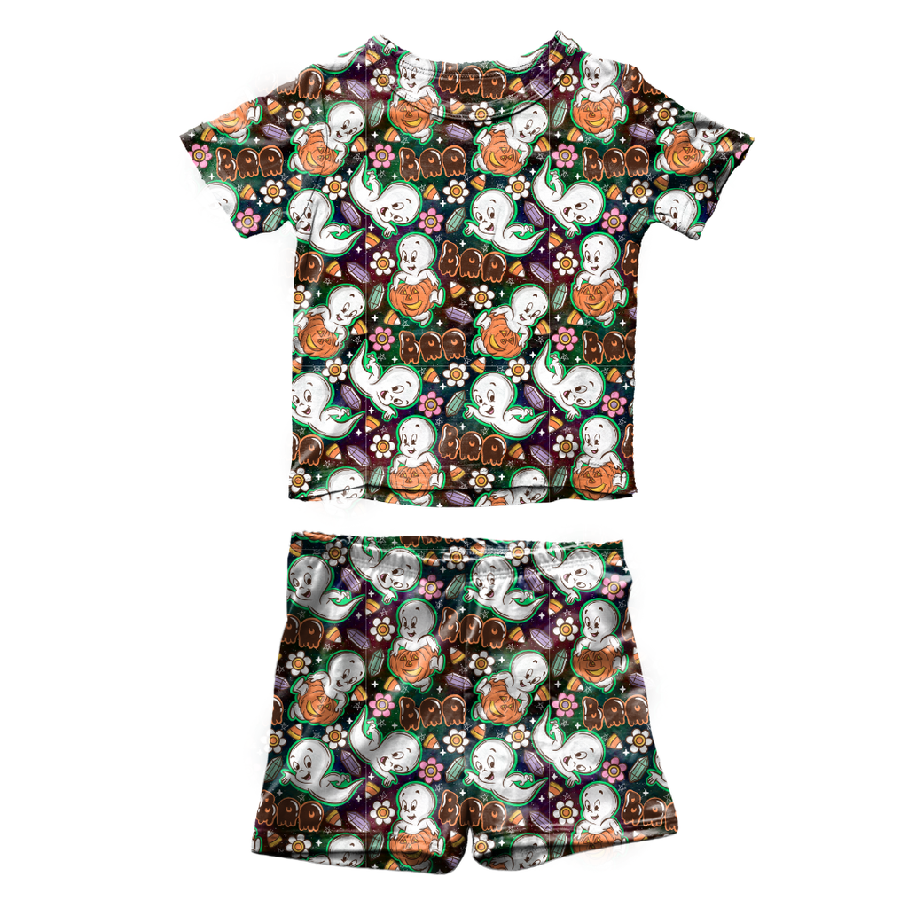 Glam Ghost Fawn Short Sleeve Short Set Bamboo - PRE ORDER