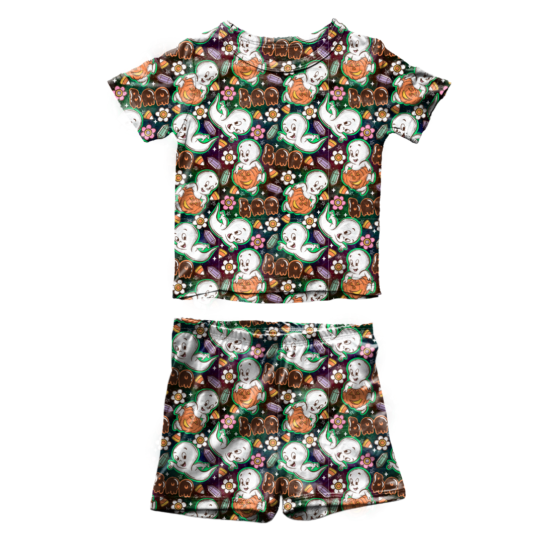 Glam Ghost Fawn Short Sleeve Short Set Bamboo - PRE ORDER