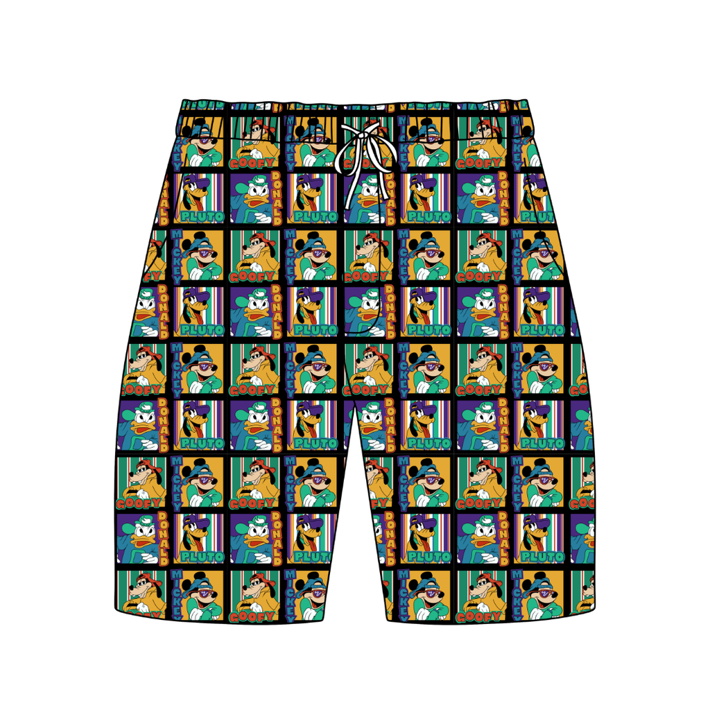Classic Cool Crew Chill Extended Length Adult Pajama Bamboo Shorts - Pre Order