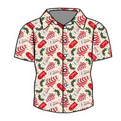 Tree Cakes Dapper Button Down Shirt - Bamboo - Pre Order - Christmas Special