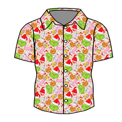 Heart of Whoo Ville Dapper Button Down Shirt - Bamboo - Pre Order - Christmas Special