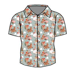 Christmas Toy Box Dapper Button Down Shirt - Bamboo - Pre Order - Christmas Special