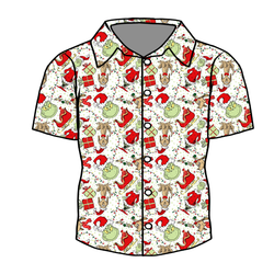 Mistle Toe & Mischief Dapper Button Down Shirt - Bamboo - Pre Order - Christmas Special