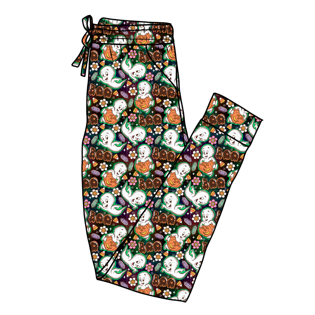 Glam Ghost Daze Adult Bamboo Joggers - Pre Order