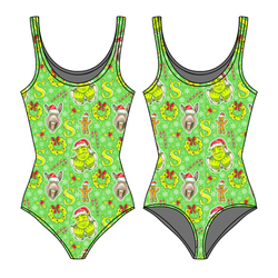 Swamp Bells Sapphire Women's Tank Leotard - Bamboo - Pre Order - Christmas Special