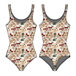 Red Nose Sapphire Women's Tank Leotard - Bamboo - Pre Order - Christmas Special