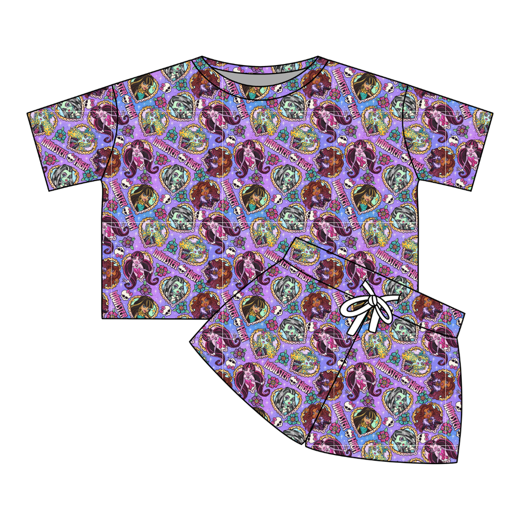 Ghoul Squad - Kickback Oversized Ribbed Lounge Set - PRE ORDER