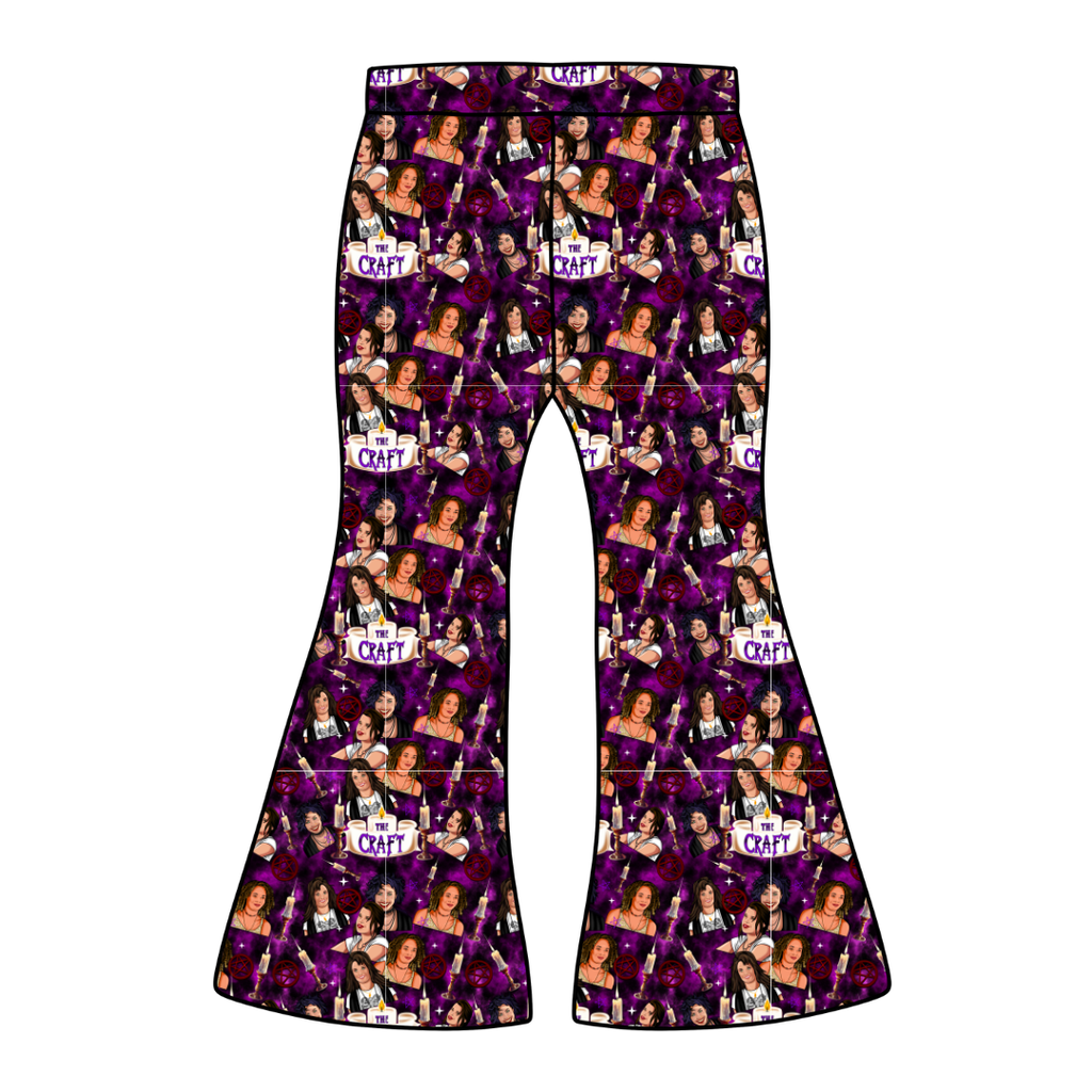 Bewitched Babes Mod Adult Flare Bamboo Pants - Pre Order