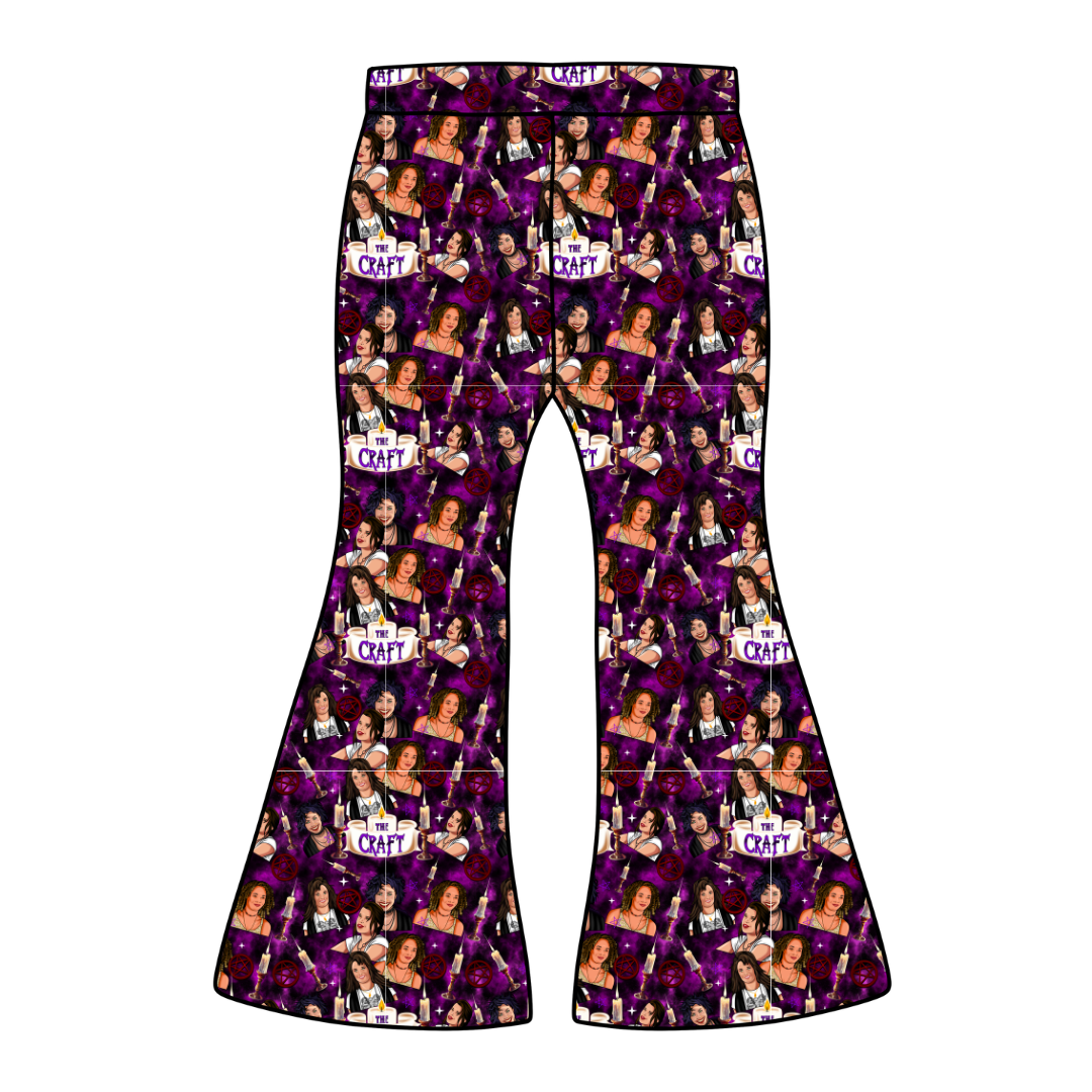 Bewitched Babes Mod Adult Flare Bamboo Pants - Pre Order