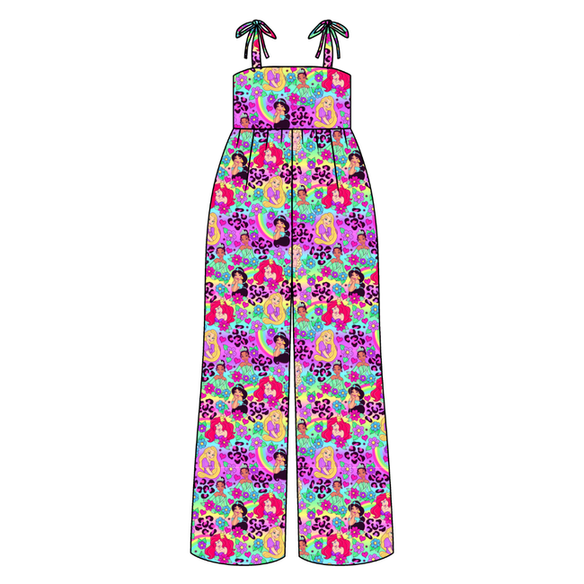 Dream Girl Era Rene Adult Shoulder Tie Jumpsuit Bamboo - Pre Order