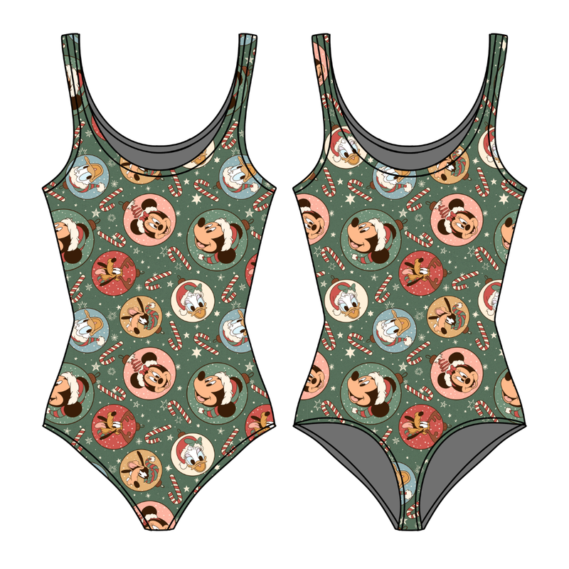 Main St Magic Sapphire Women's Tank Leotard - Bamboo - Pre Order - Christmas Special