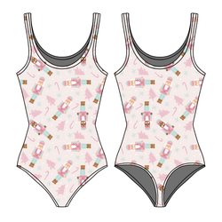 Sugarplum Sapphire Women's Tank Leotard - Bamboo - Pre Order - Christmas Special