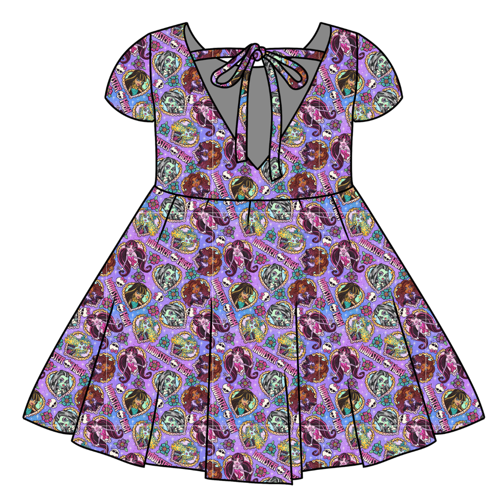 GHOUL SQUAD - Honey Girl's Twirl Dress Bamboo - PRE ORDER