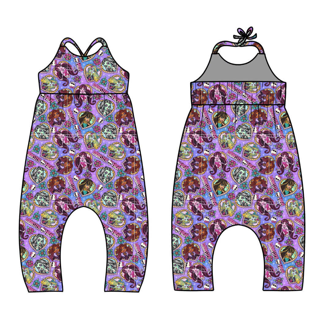 Ghoul Squad - Brielle Halter Jumpsuit Knit - PRE ORDER
