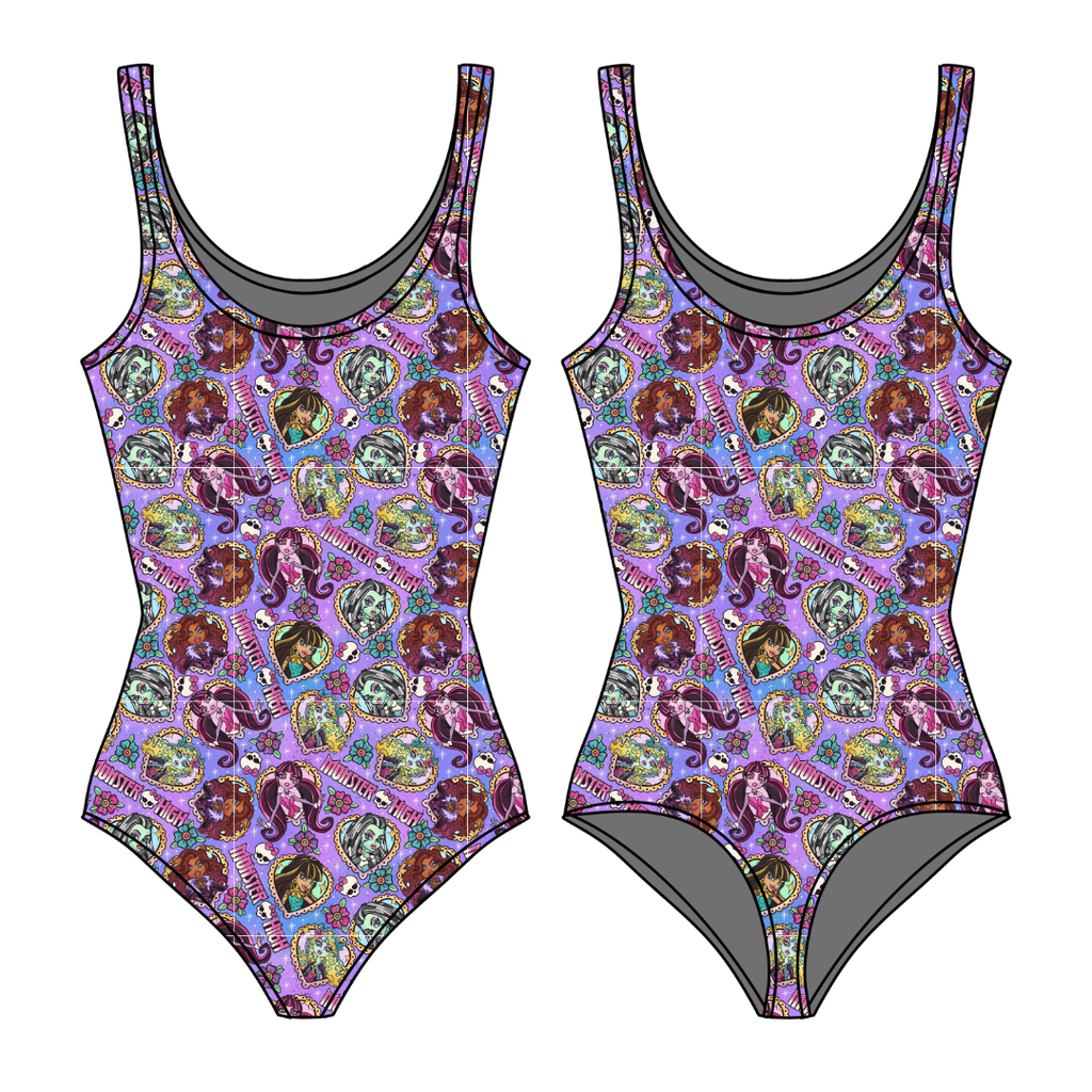 Ghoul Squad Sapphire Women's Bamboo Leotard - Pre Order