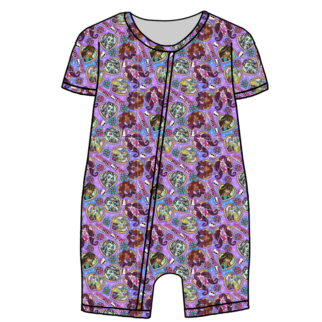 Ghoul Squad Bliss Short Sleeve Zippy Bamboo - PRE ORDER