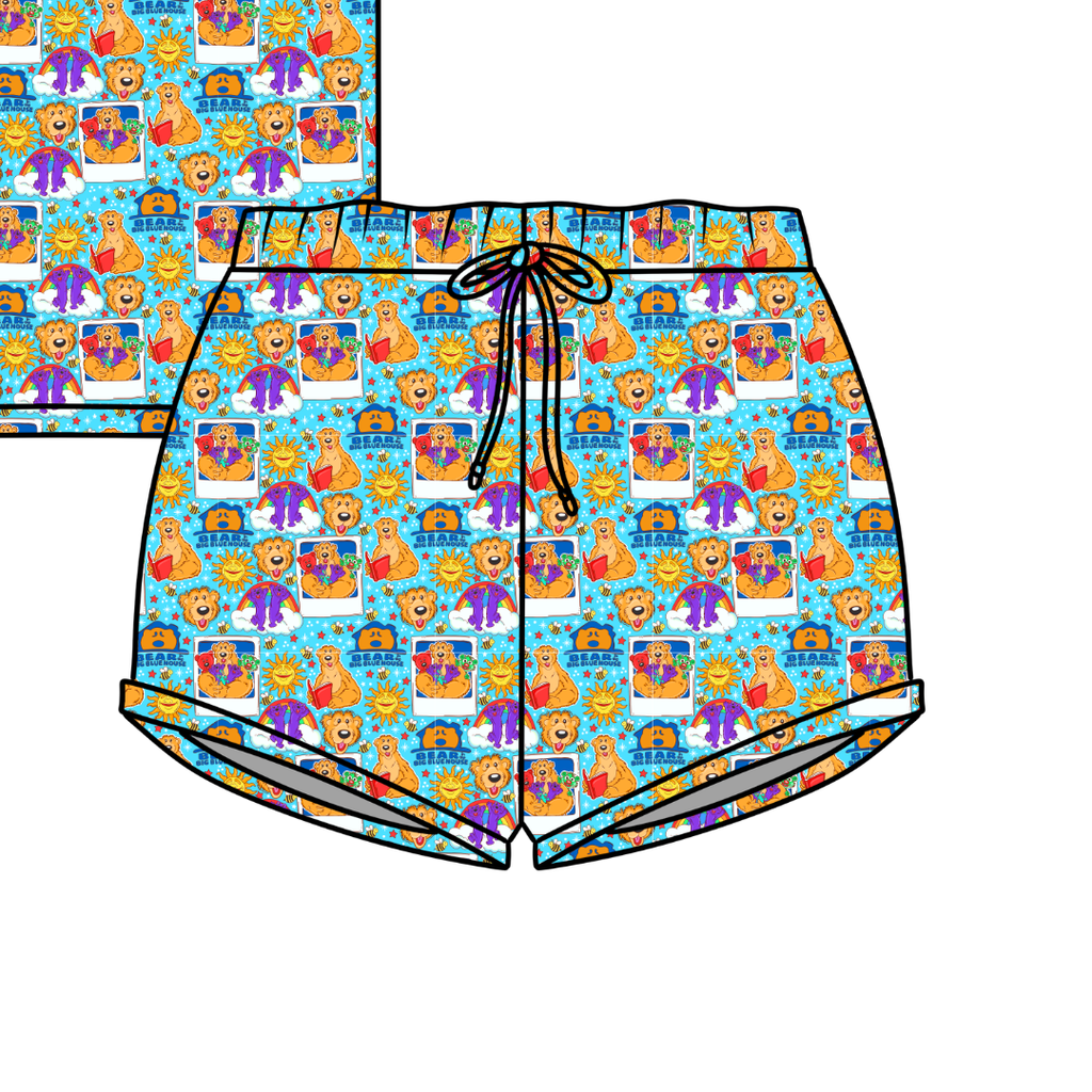 What's the story? Jazzy Adult Pajama Bamboo Shorts - Pre Order
