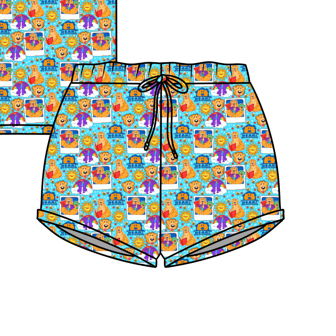 What's the story? Jazzy Adult Pajama Bamboo Shorts - Pre Order