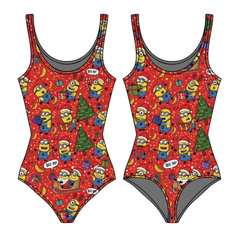 Holiday Shenanigans Sapphire Women's Tank Leotard - Bamboo - Pre Order - Christmas Special