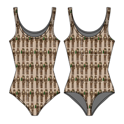 Camo Guard Sapphire Women's Tank Leotard - Bamboo - Pre Order - Christmas Special