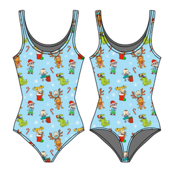 Holiday Parade Sapphire Women's Tank Leotard - Bamboo - Pre Order - Christmas Special