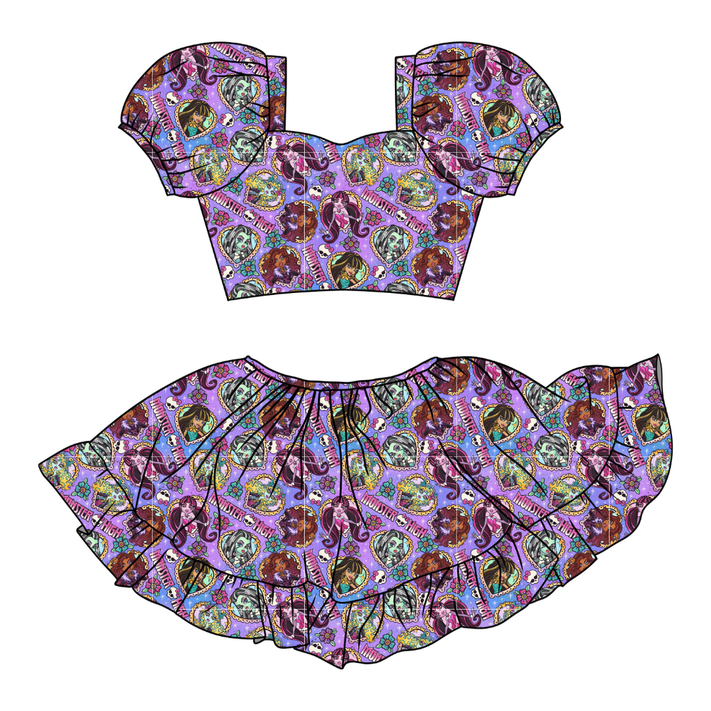 Ghoul Squad - Starlet Skirt Set Knit - PRE ORDER