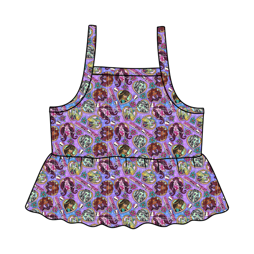 Ghoul Squad - Tootsie Peplum Tank Knit - PRE ORDER