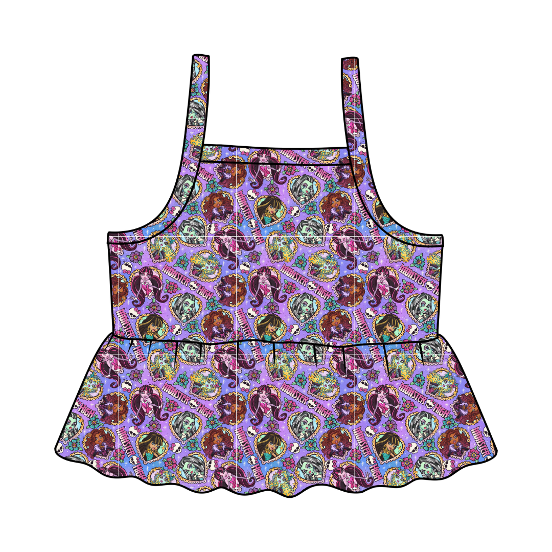 Ghoul Squad - Tootsie Peplum Tank Knit - PRE ORDER