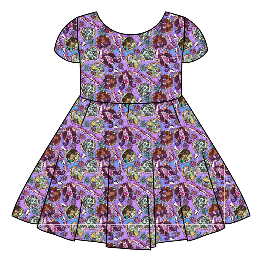 GHOUL SQUAD - Honey Girl's Twirl Dress Bamboo - PRE ORDER