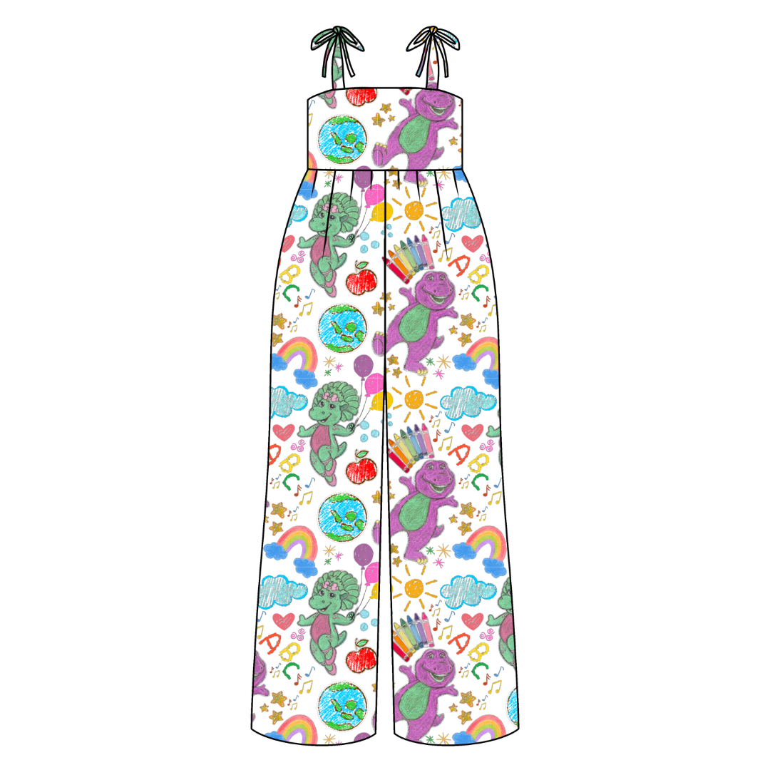 Learning is Magic Rene Adult Shoulder Tie Jumpsuit Bamboo - Pre Order