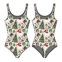 Evergreen Dreams Sapphire Women's Tank Leotard - Bamboo - Pre Order - Christmas Special