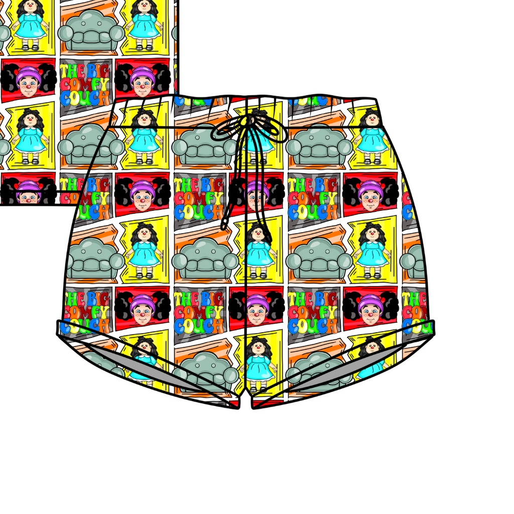 Couch Jazzy Adult Pajama Bamboo Shorts - Pre Order