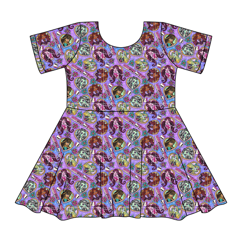 Ghoul Squad - SIERRA - KNIT TWIRL DRESS - PRE ORDER