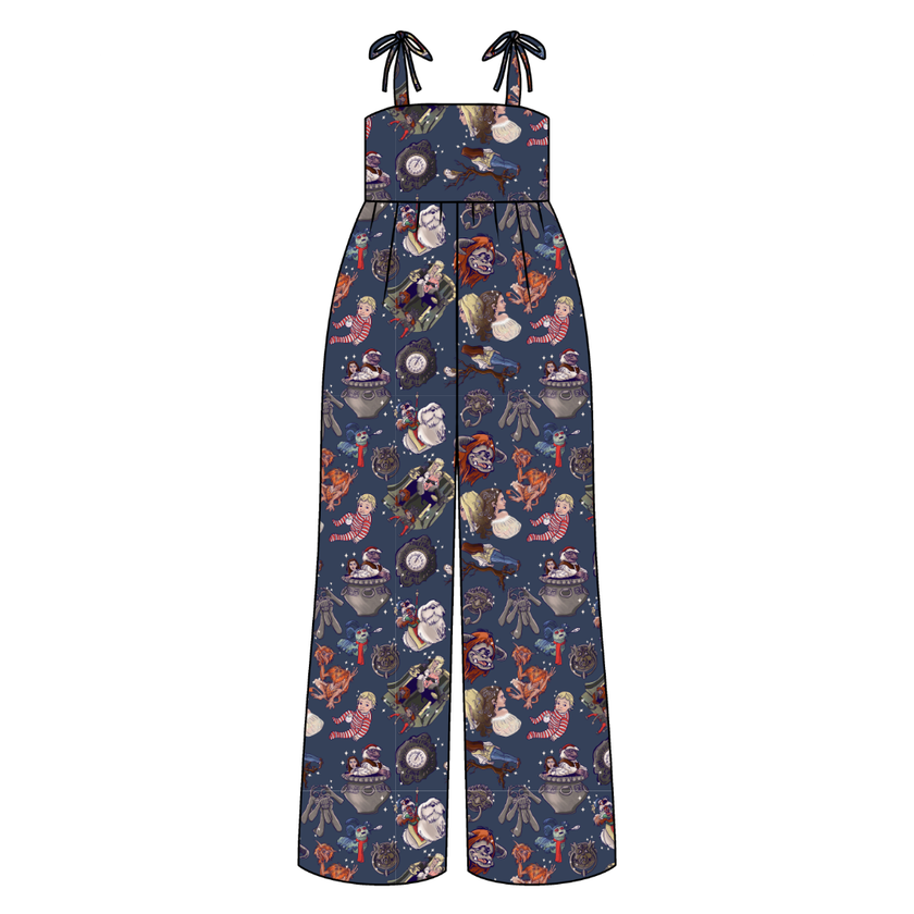 The Babe Rene Adult Shoulder Tie Jumpsuit Bamboo - Pre Order