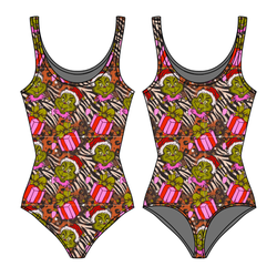 Pretty Mean Christmas Sapphire Women's Tank Leotard - Bamboo - Pre Order - Christmas Special