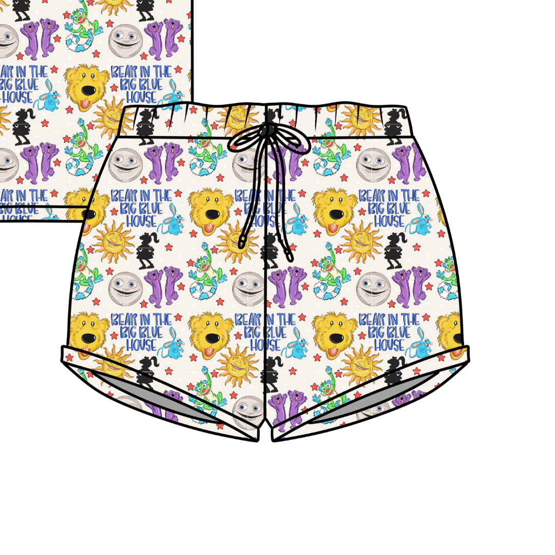 The Big House Jazzy Adult Pajama Bamboo Shorts - Pre Order