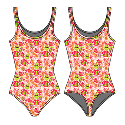 Baking Spirits Bright Sapphire Women's Tank Leotard - Bamboo - Pre Order - Christmas Special