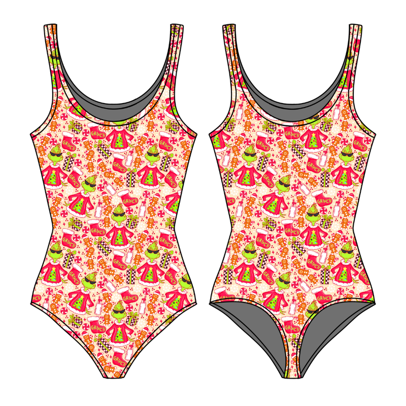 Baking Spirits Bright Sapphire Women's Tank Leotard - Bamboo - Pre Order - Christmas Special