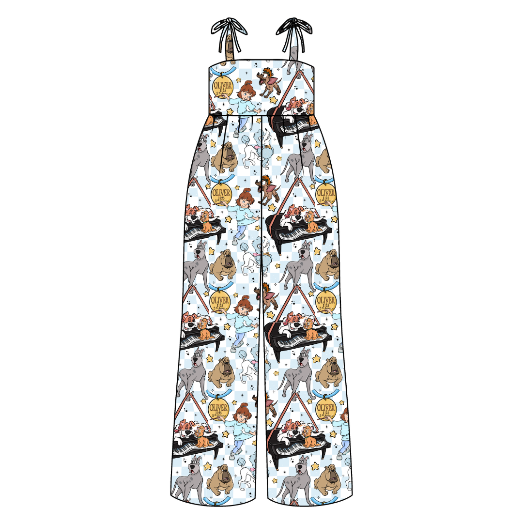 Big City Besties Rene Adult Shoulder Tie Jumpsuit Bamboo - Pre Order