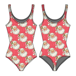 Jingle All the Way Sapphire Women's Tank Leotard - Bamboo - Pre Order - Christmas Special