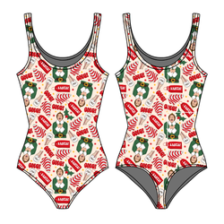 World's Best Elf Sapphire Women's Tank Leotard - Bamboo - Pre Order - Christmas Special