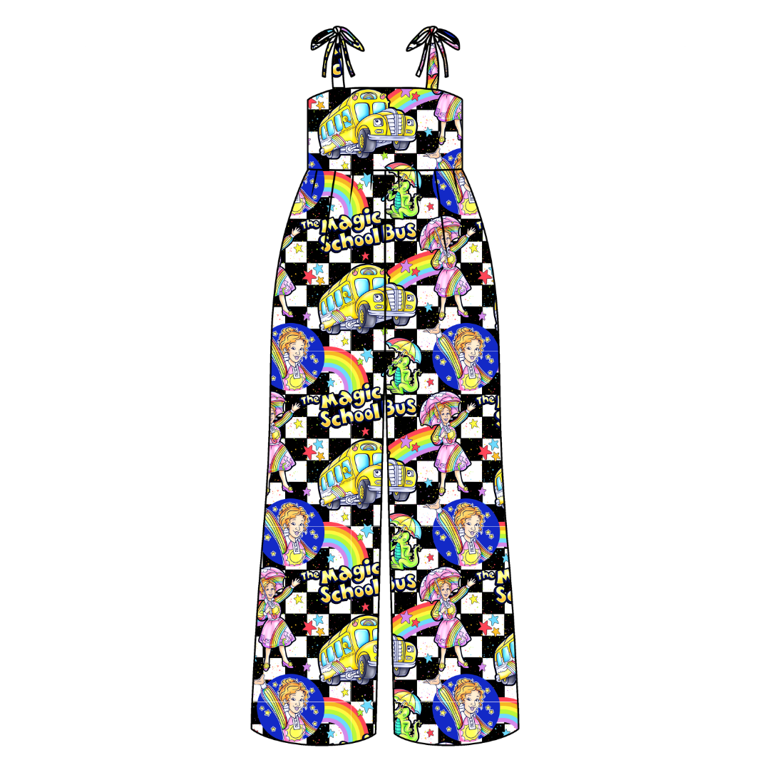 Magic School  Days Rene Adult Shoulder Tie Jumpsuit Bamboo - Pre Order
