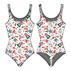 Holiday Harmony Sapphire Women's Tank Leotard - Bamboo - Pre Order - Christmas Special