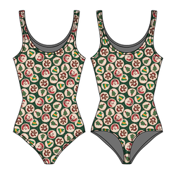 Christmas Cookies Sapphire Women's Tank Leotard - Bamboo - Pre Order - Christmas Special