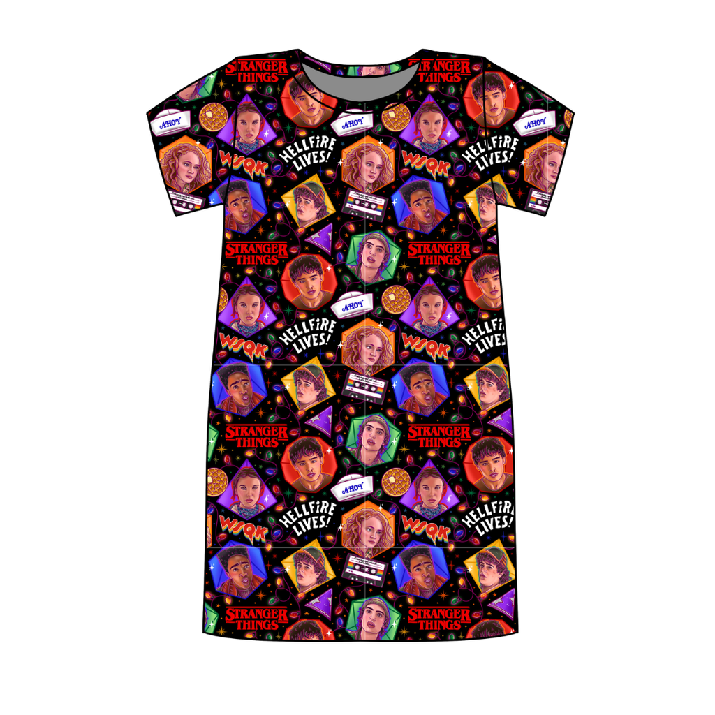 Upside Down Night Poppy Oversized Sleep Shirt Bamboo - Pre Order