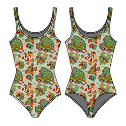 Christmas Mystery Sapphire Women's Tank Leotard - Bamboo - Pre Order - Christmas Special