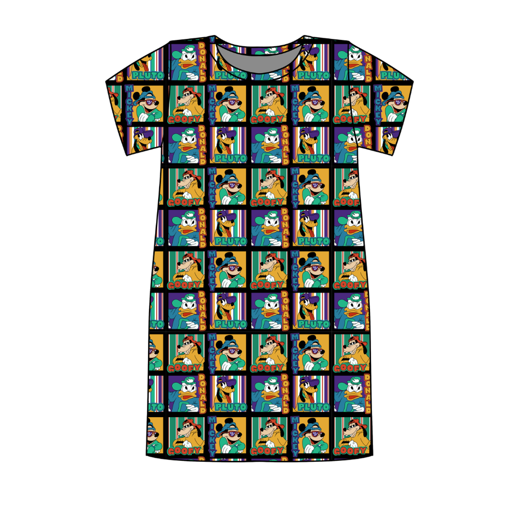 Classic Cool Crew Poppy Oversized Sleep Shirt Bamboo - Pre Order