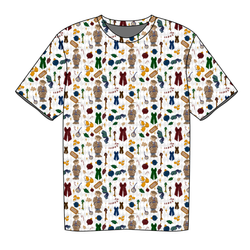 Holly & Plaid Short Sleeve Shirt - Knit - Pre Order - Christmas Special