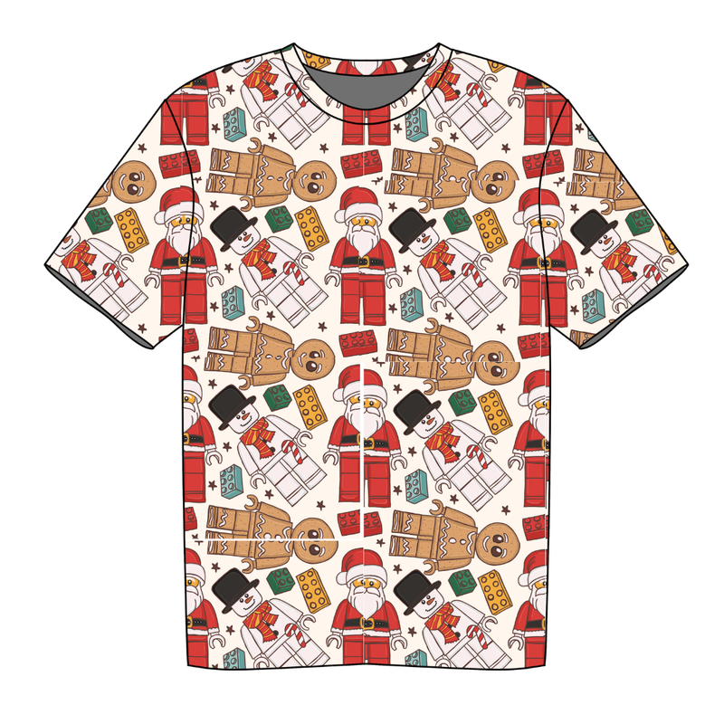 Building Christmas Memories Dandy Short Sleeve Shirt - Knit - Pre Order - Christmas Special