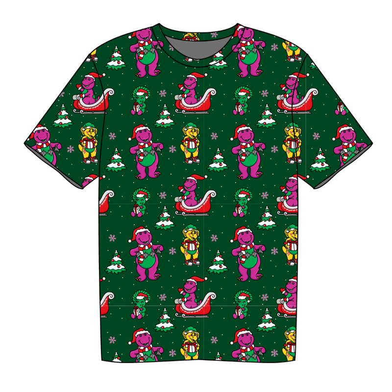Dino Days of Christmas Short Sleeve Shirt - Knit - Pre Order - Christmas Special